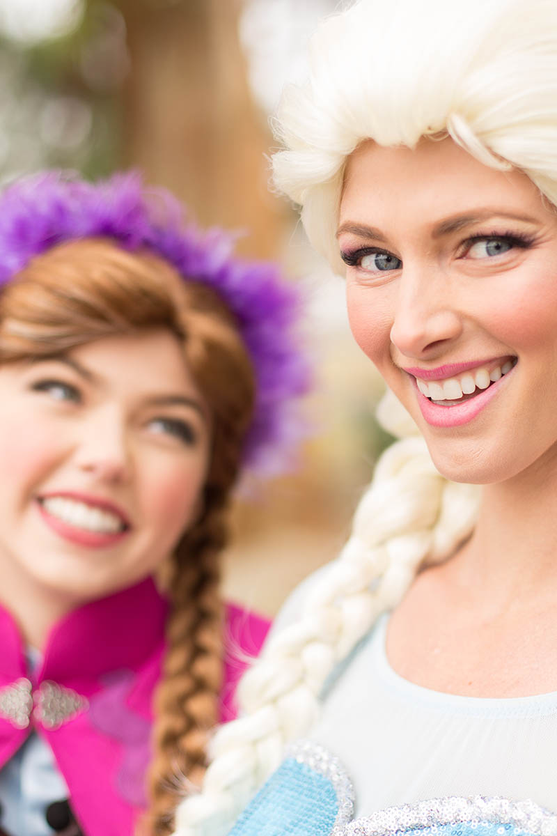 Elsa and anna party character for kids in austin