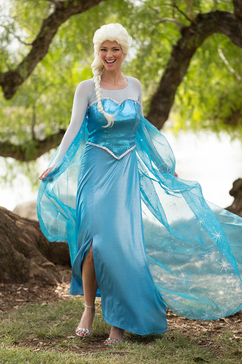 Princess elsa party character for kids in austin