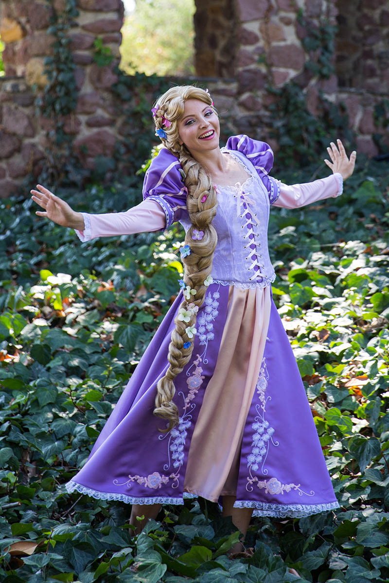 Rapunzel party character for kids in austin